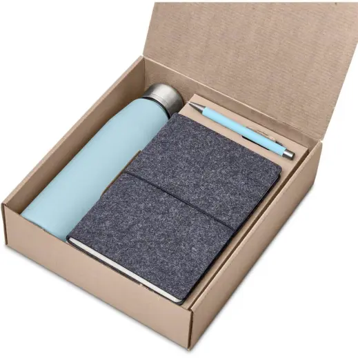 Altitude Cassidy Kraft Gift Set Light Turquoise Gift Box Open